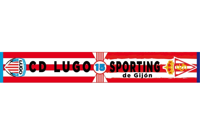 Bufanda CDLUGO - SPORTING DE GIJÓN - - Tienda CD Lugo