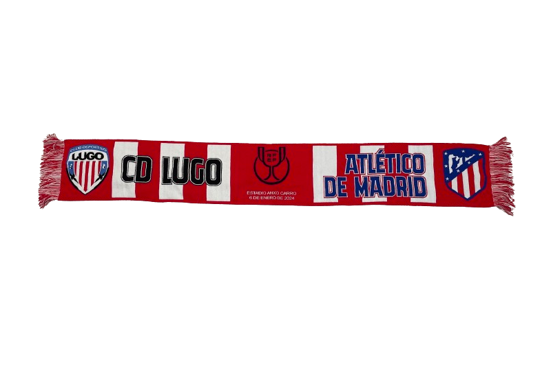 Bufanda CDLUGO-ATLETICO DE MADRID Copa del Rey - Cdlustore - Tienda Oficial  CD Lugo